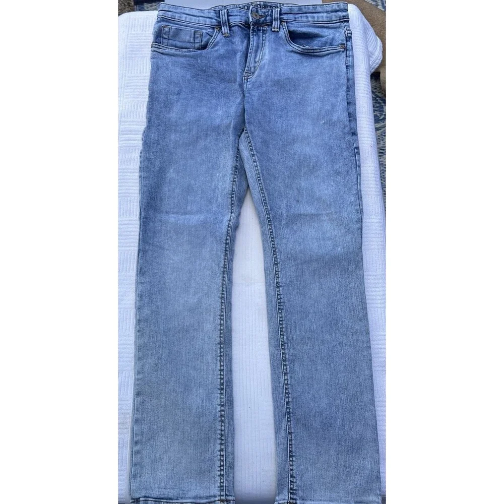 Buffalo David Bitton Ash-X Slim Stretch Jeans Men’s 32x30 Light Wash Denim